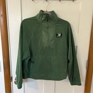 New Balance green half zip fleece